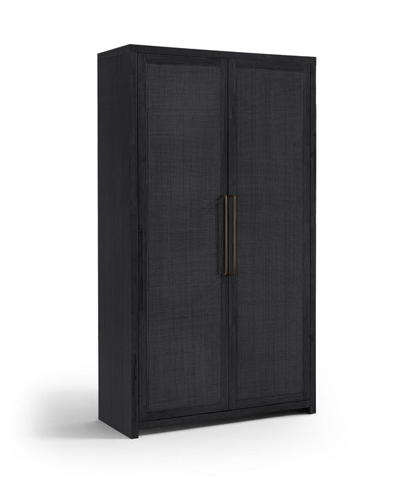 Vana Cane And Solid Wood Storage Cabinet