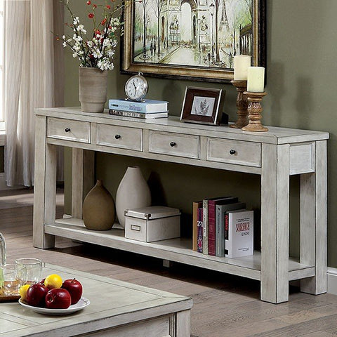 Meadow Sofa Table - Antique White