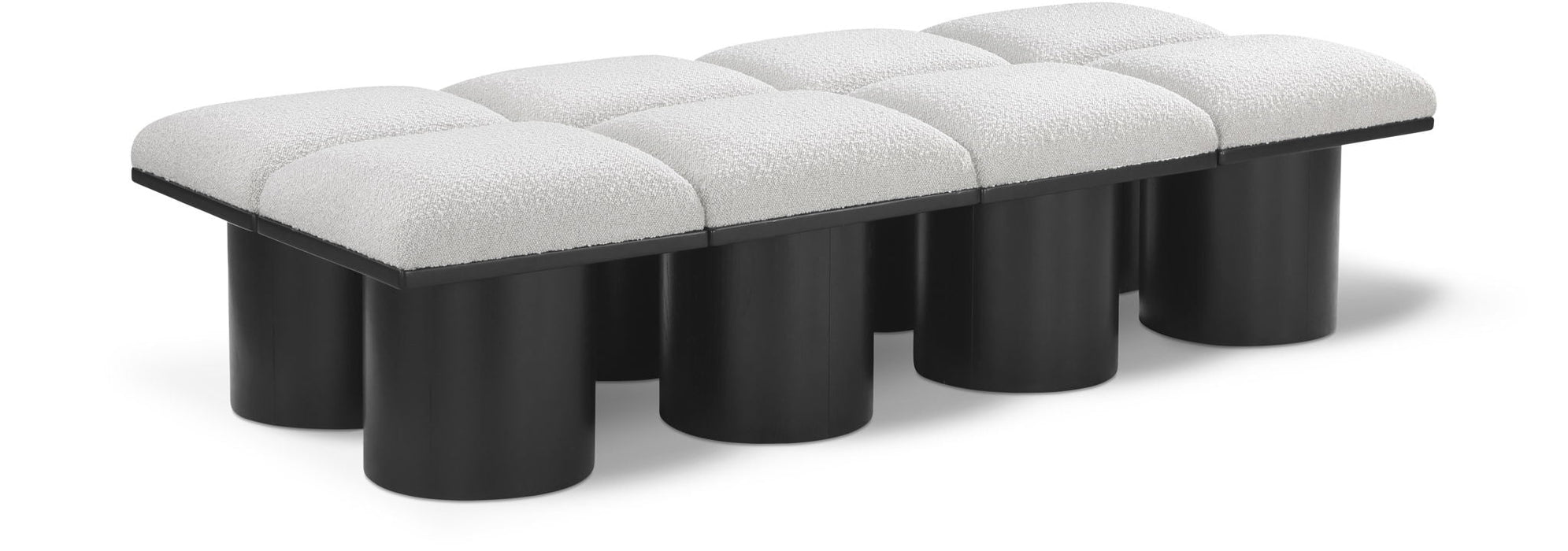 Pavilion Boucle Fabric Upholstered 8pc. Modular Bench