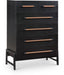 Kaya Oak Veneer And Vegan Leather Handle Chest