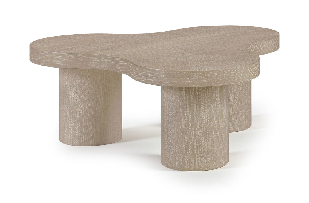 Cove Oak Veneer And Solid Wood Coffee Table