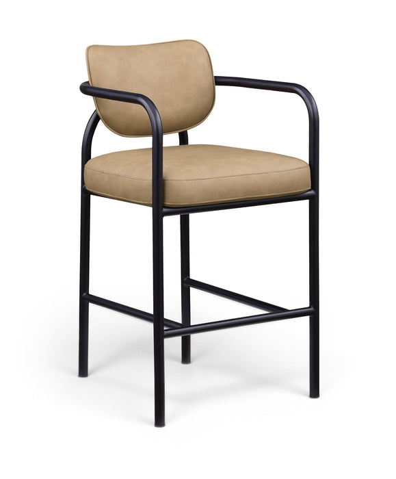 Serava Vegan Leather Upholstered Bar Stool
