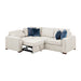 8548BE*4SCACCLA 3-Piece Sectional with Pull-out Bed and Click Motion Back