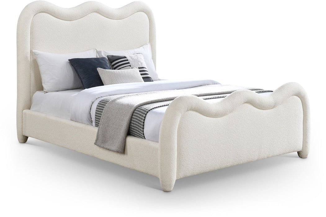 Cama tapizada de chenilla Gavin