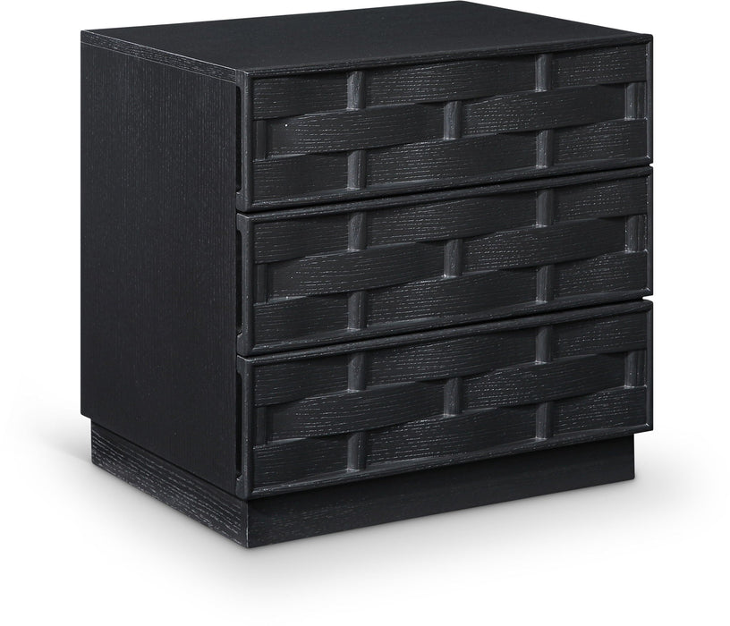 Weave 24" Oak Veneer Nightstand