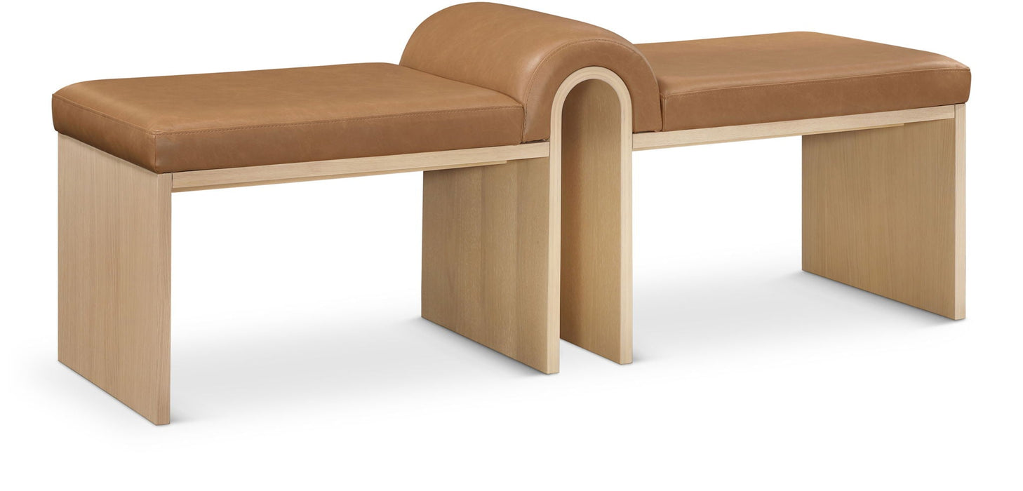 Delphine Vegan Leather Upholstered Bench