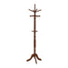 Achelle 11 Hook Freestanding Coat Rack Hat Hanger Tobacco - Brown