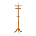 Achelle 11 Hook Freestanding Coat Rack Hanger Golden Brown