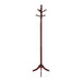 Riona 6 Hook Freestanding Wood Coat Rack Hat Hanger Merlot - Brown