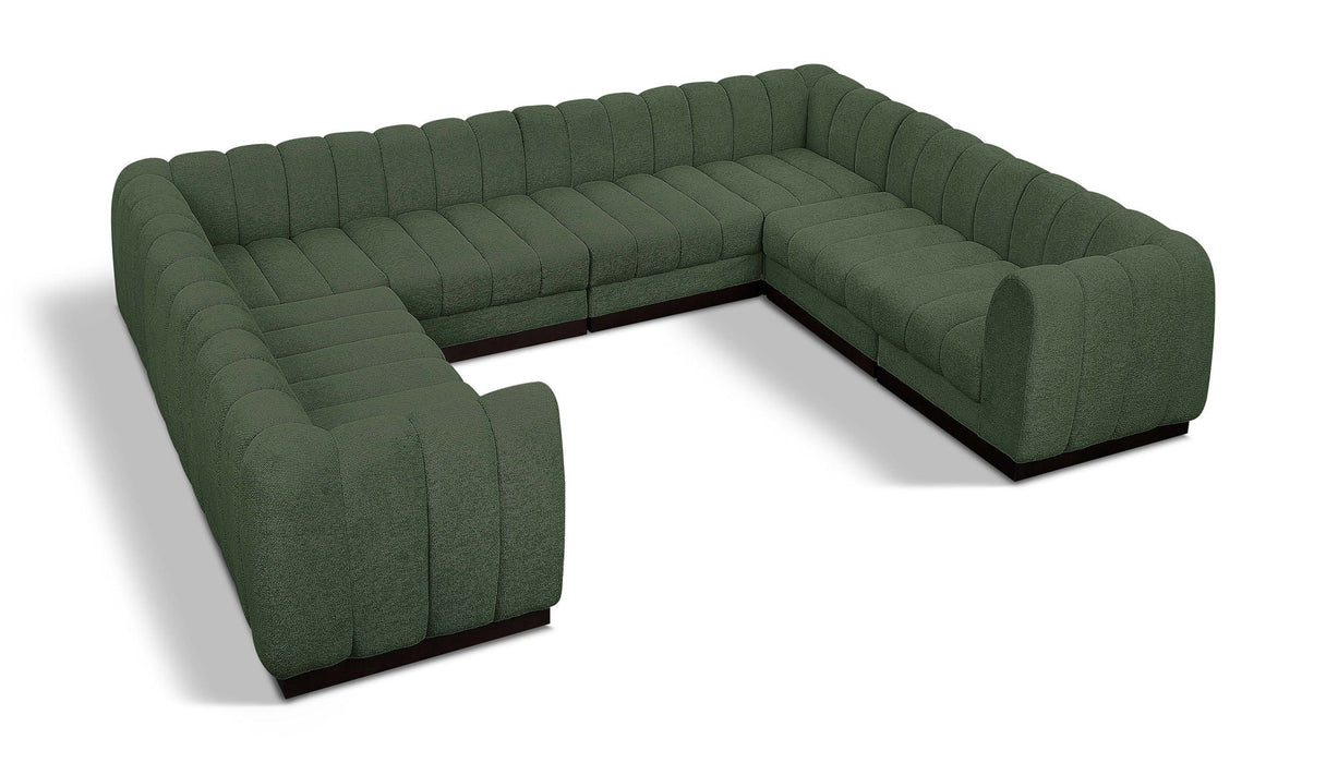 Quinn 133" Chenille Fabric Upholstered 8pc. Modular Sectional