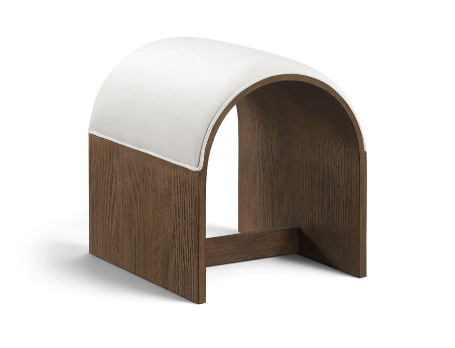 Sable Velvet Performance Fabric Upholstered Bench