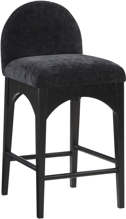 Waldorf Chenille Fabric Upholstered Counter Stool
