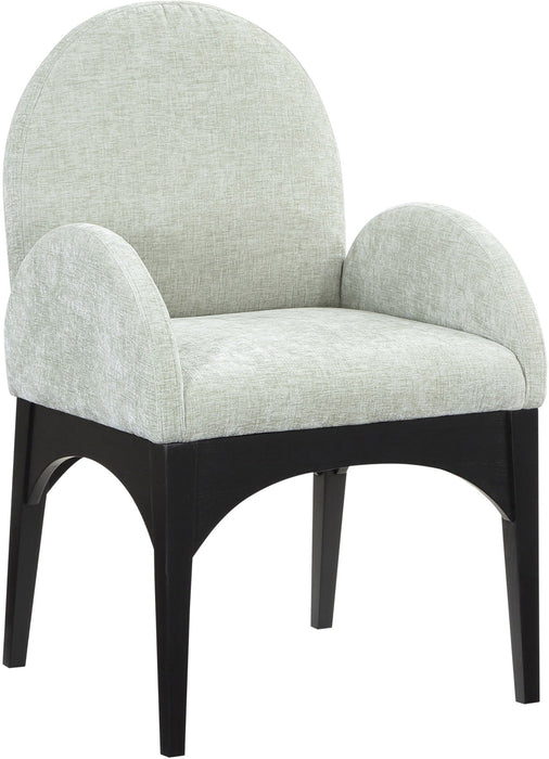 Waldorf Chenille Fabric Upholstered Dining Arm Chair