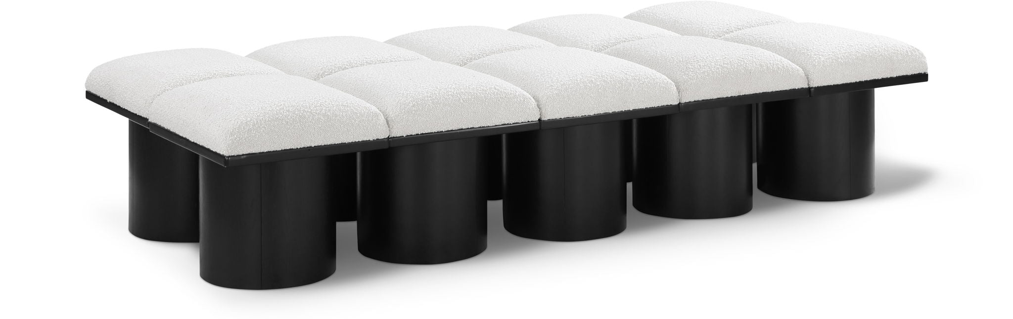 Pavilion Boucle Fabric Upholstered 10pc. Modular Bench