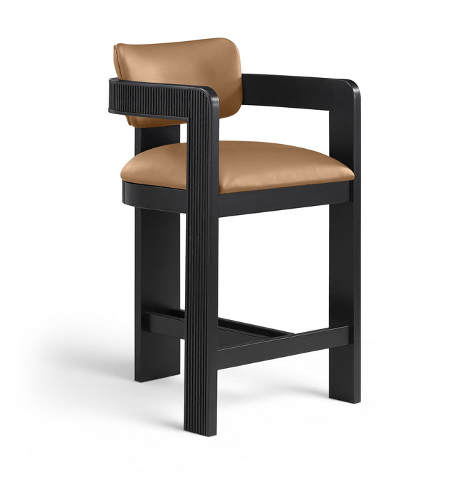 Sacha Vegan Leather Upholstered Counter Stool