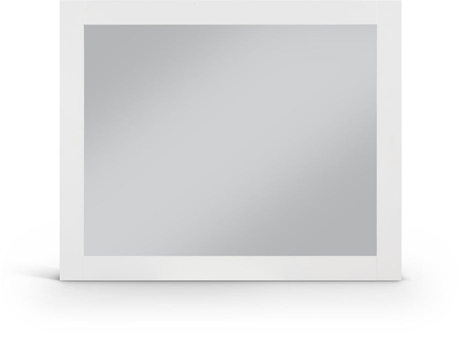 Monad 44" W X 36" H Birch Veneer Frame Mirror