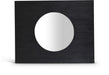 Optic 48" W X 38" H Oak Wood Frame Mirror
