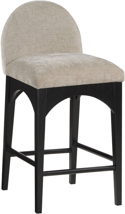 Waldorf Chenille Fabric Upholstered Counter Stool