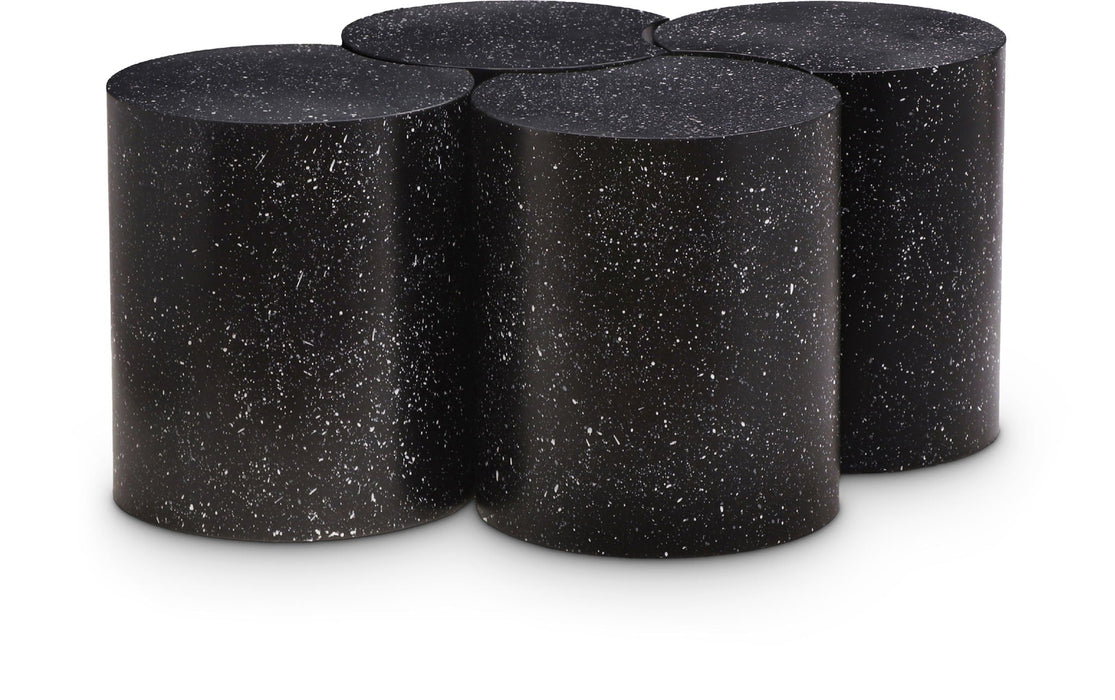 Dimple Terrazzo Pattern Iron Nesting 4pc. Modular Coffee Table