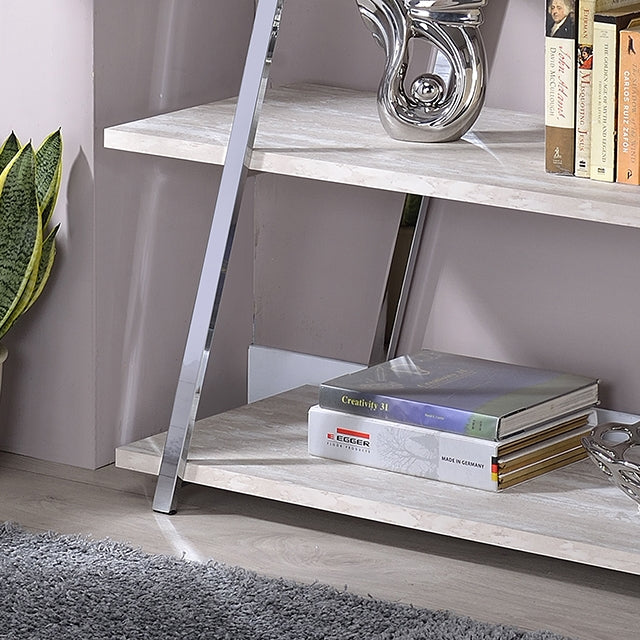 Zila Bookcase - Chrome