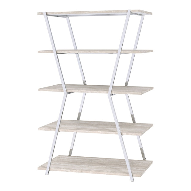 Zila Bookcase - Chrome