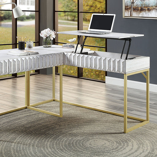 Freiburg Corner Desk - Antique White