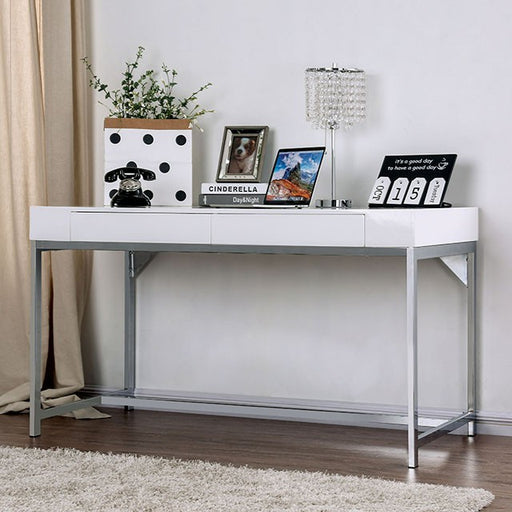 Loke Desk - White/Chrome