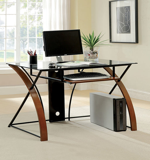 Baden Computer Desk - Oak/Black