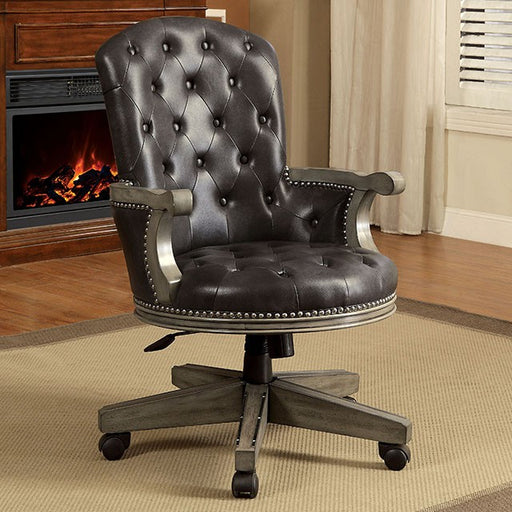 Yelena Arm Chair - Gray/Black