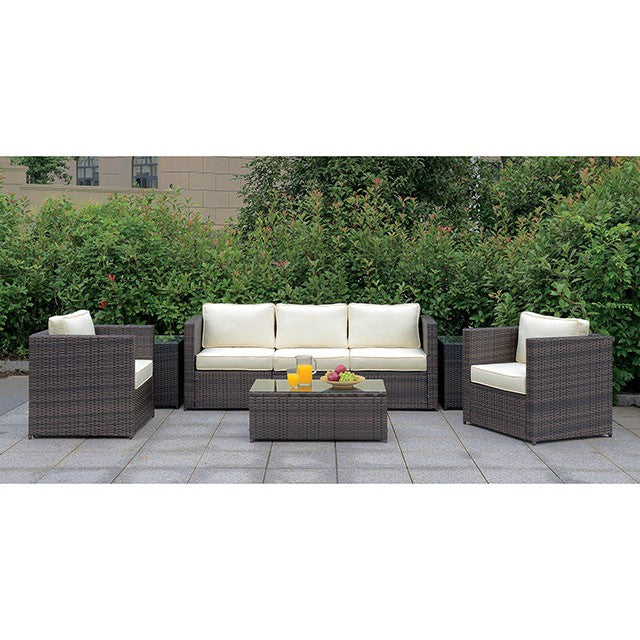 Ilona Armless Chair - Brown/Beige