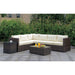 Ilona Armless Chair - Brown/Beige