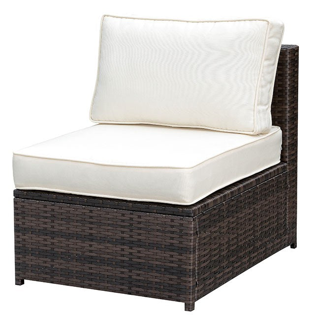 Ilona Armless Chair - Brown/Beige