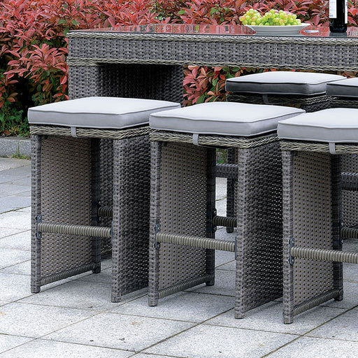 Ismay Bar Stool (Set of 6) - Gray