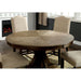 Julia Round Dining Table - Light Oak/Beige