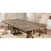 Julia 9 Pc Dining Table Set - Light Oak/Beige