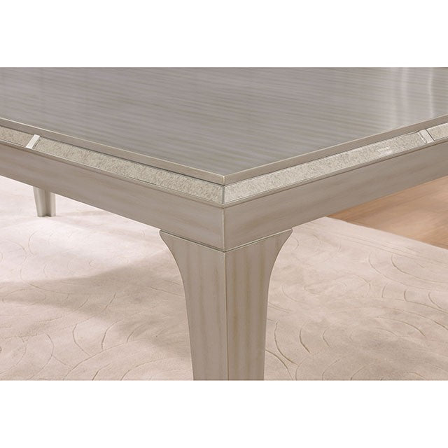 Diocles Dining Table - Silver/Gray