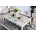 Georgia Bench - Antique White/Gray