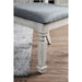 Georgia Bench - Antique White/Gray
