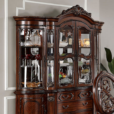 Normandy Hutch & Buffet - Brown Cherry