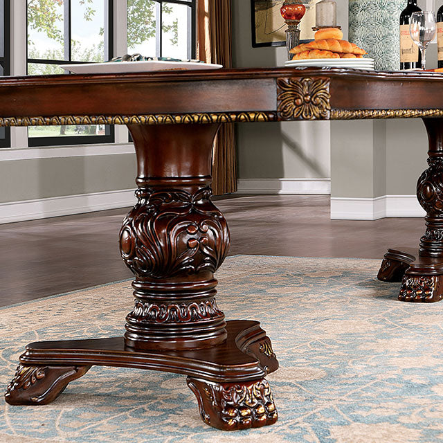 Normandy Dining Table - Brown Cherry
