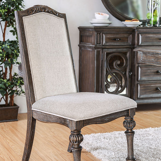 Arcadia Side Chair (Set of 2) - Rustic Natural Tone/Ivory