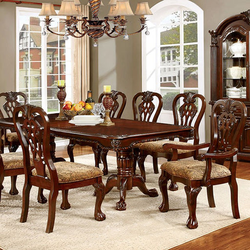Elana 7 Pc Dining Table Set - Brown Cherry