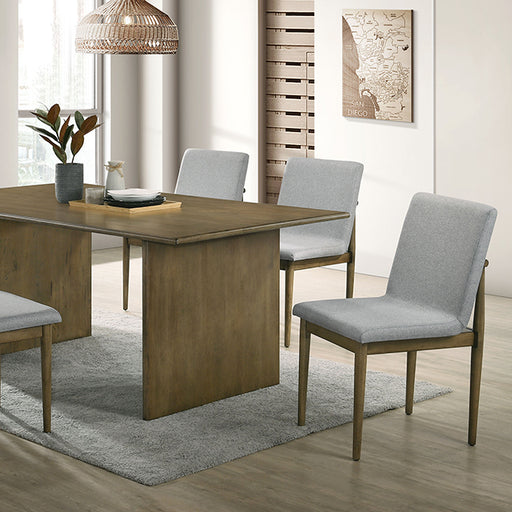 St Gallen 7 Pc Dining Table Set - Natural Tone/Light Gray