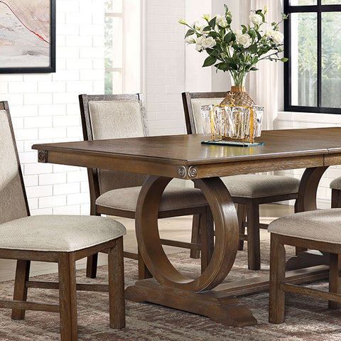 Mesa de comedor Monclova - roble rústico/beige