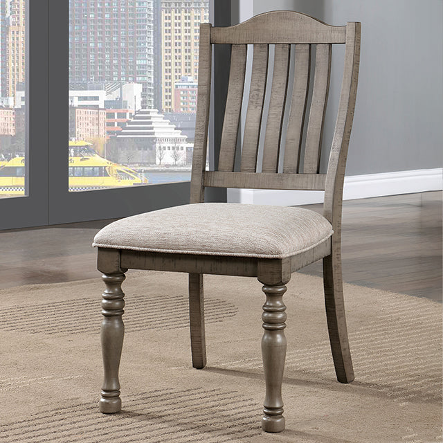 Newcastle Side Chair - Antique Gray/Gray