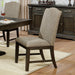 Faulk Side Chair (Set of 2) - Espresso/Warm Gray