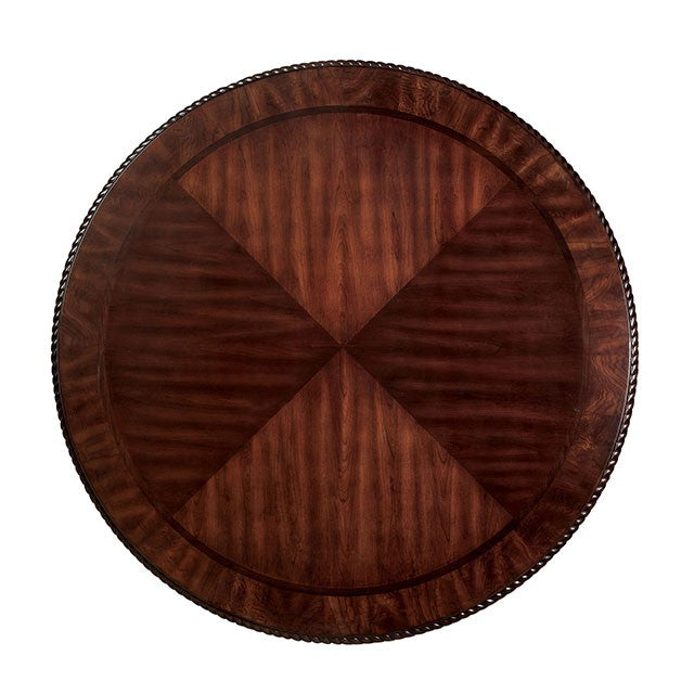 Bellagio 5 Pc Dining Table Set (Leatherette Chairs) - Brown Cherry