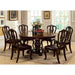 Bellagio 5 Pc Dining Table Set (Leatherette Chairs) - Brown Cherry