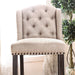 Sania Bar Chair (Set of 2) - Antique Black/Beige / Bar Chair (Set of 2) (CM3324BK-BCW-2PK)