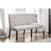 Sania 3-Seater Love Seat Bench - Antique Black/Beige